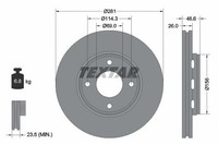 Textar Bremsscheibe 92204400