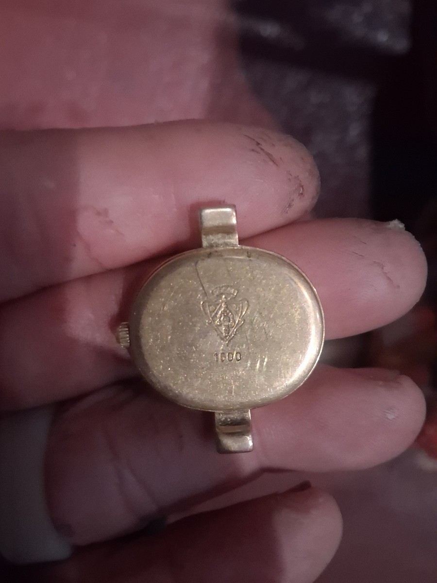 Exc 5 Vintage Gucci 1600 25mm Black X Gold Quartz Ladies Watch