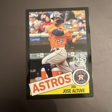 2020 TOPPS 85-48 JOSE ALTUVE 1985 35TH ANNIVERSARY HOUSTON ASTROS BLACK/299