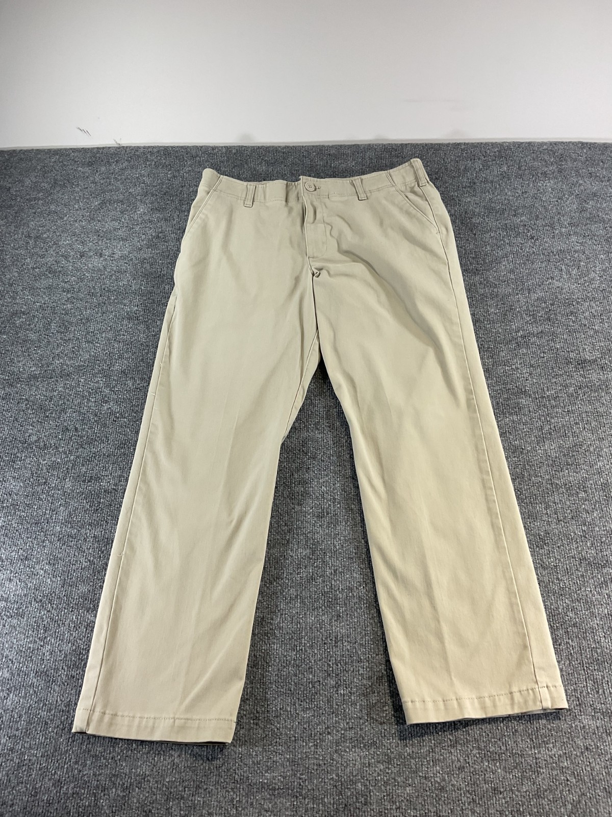 Lee Extreme Motion MVP Straight Fit Pants Men’s 34x30 Beige Comfort Stretch Casu