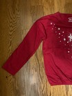 Girls Size 8 CARTER'S White Christmas Reindeer Graphic Print Elastic Waist Top — photo 8