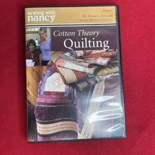Sewing with Nancy: Cotton Theory Quilting DVD 2005 Nancy Zieman DIY Instruction