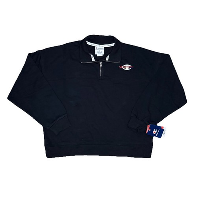 #ad #ad Champion Quarter Zip 1 4 Zip Black Size XL NWT $19.99