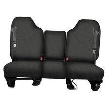 Front Truck Seat Cover for Dodge Ram Quad Cab 1500 2500 3500 1998-2002, black