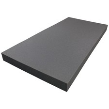 6" x 24" x 72" Charcoal High Density Upholstery Foam Padding for Cushions and...