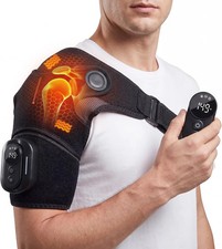 Shoulder Heating Pad with Massage -Detachable Controller Shoulder Massager
