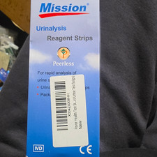 Mission 10 Parameter Urine Test Strips 100 ct CE U031-101 Exp 2027-06-21