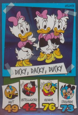 TOPPS Duck Stars - Dicky, Dacky, Ducky - Foil 160