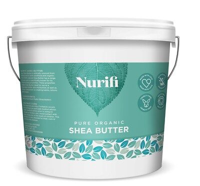 Sheabutter - 1KG - Zertifiziert Bio Unraffiniert Rein Natur Lebensmittelqualität