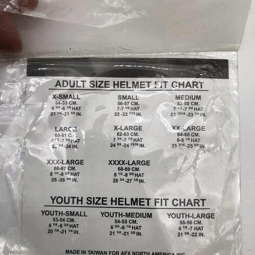 AFX FX-17 Yellow Helmet Large - Preowned With All Parts And Owner’s Manual - Picture 15 of 17