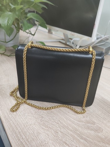 NEW ToryBurch Mini Black Square Leather Wallet Bag Purse NEW - Picture 4 of 7