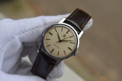 Orologio Omega Seamaster 1960 Vintage Raro Acciaio Meccanico Uomo Pelle Quadrante Raro - Foto 17 di 20