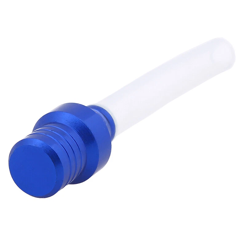 1x Tapa Tanque de Combustible Gas Válvula Ventilación Respirador Manguera Tubo Pit Dirt Bike Motocicleta Azul Foto 2 de 4