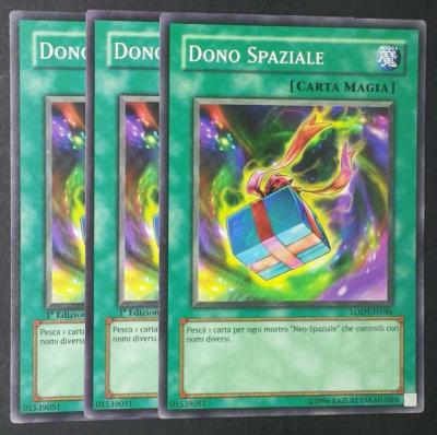 Set 3 Karten: RAUMGESCHENK auf Italienisch LODT-IT046 Gemeinde YUGIOH