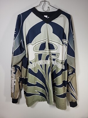 Vintage Paintball Junkies Olive Green Long Sleeve Jersey