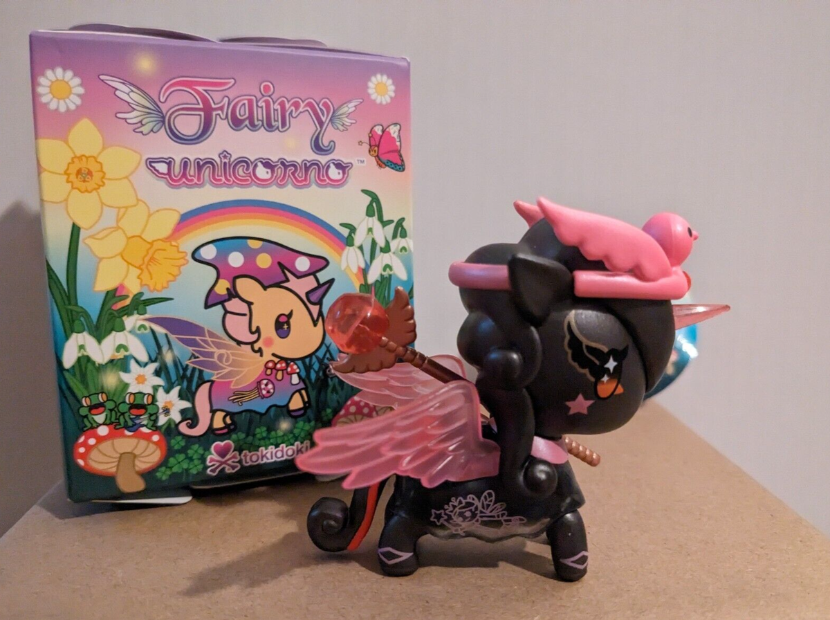 Unicorno Crystal Fairy Chaser Black Tokidoki Figure - Unicornos