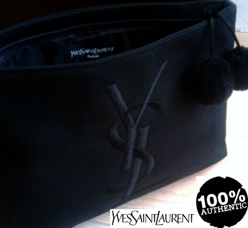 SAINT LAURENT Pochette 100% AUTENTICA Edizione Limitata YSL COUTURE BEAUTY MAKEUP Firma POM BAG
