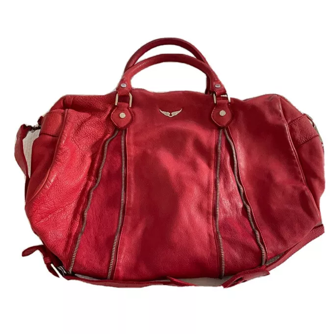 Zadig & Voltaire Red Leather Bag - Sunny city