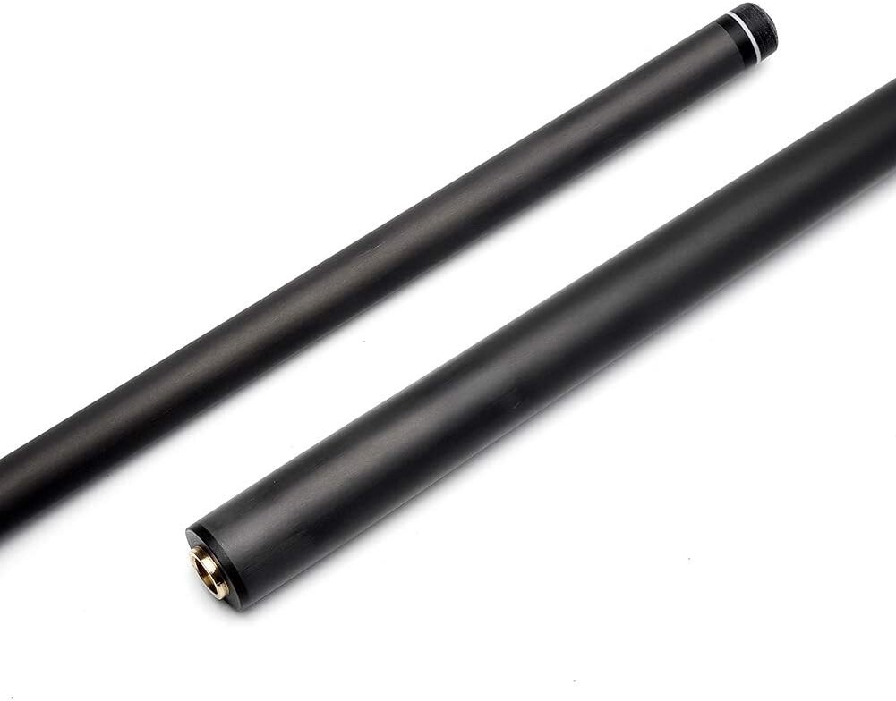 Black Carbon Fiber Pool Cue Shaft - Uni Loc - 12.4MM KAMUI BLACK CLEAR TIP 