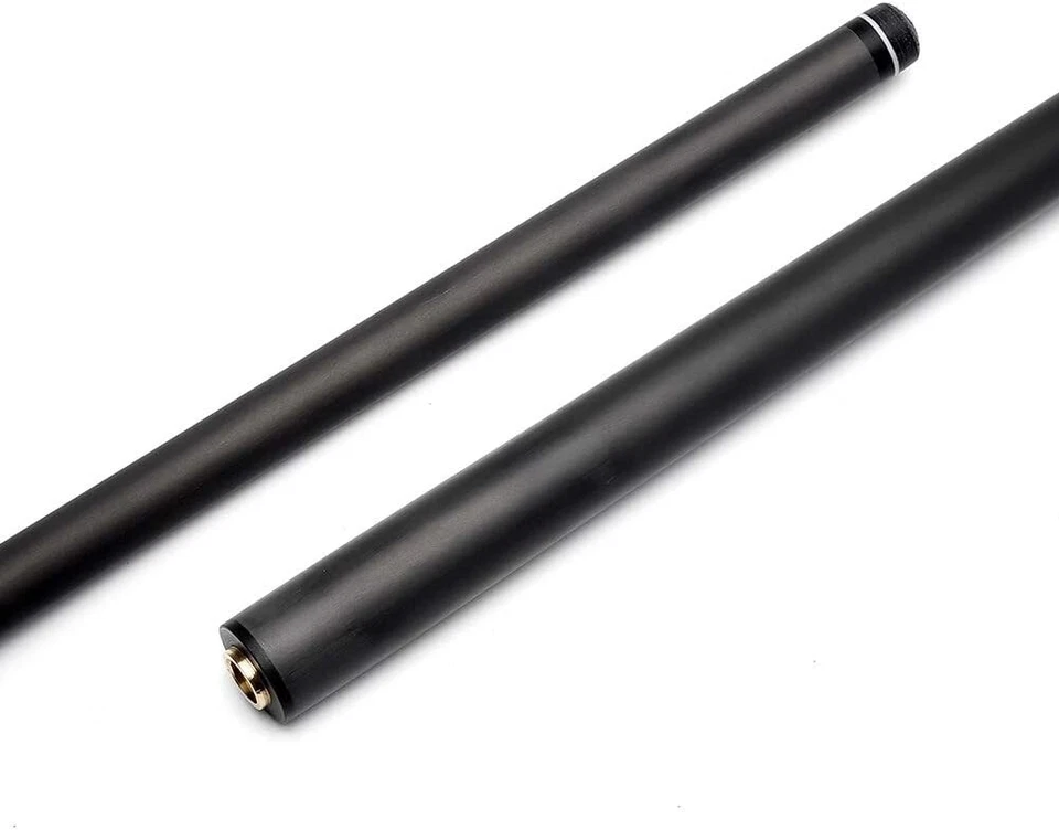 Black Carbon Fiber Pool Cue Shaft - Uni Loc - 12.4MM KAMUI BLACK CLEAR TIP