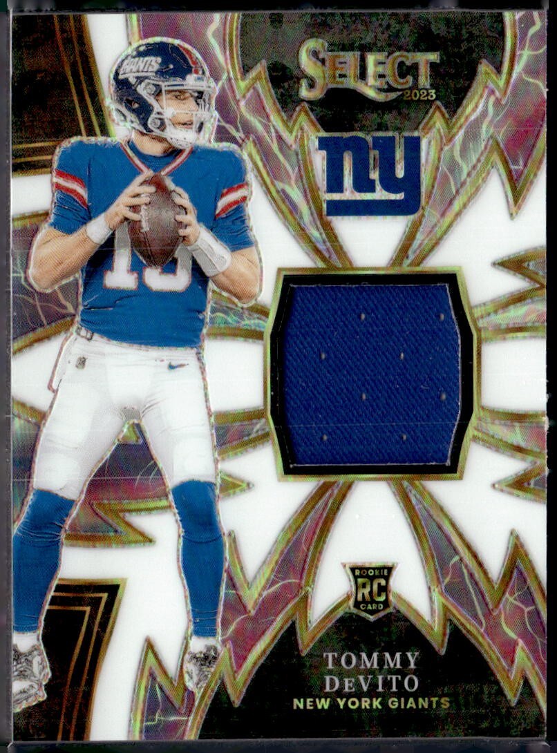 TOMMY DEVITO 2023 SELECT **WHITE SPARKS** ROOKIE RC JERSEY  /75 !! 🔥NY GIANTS