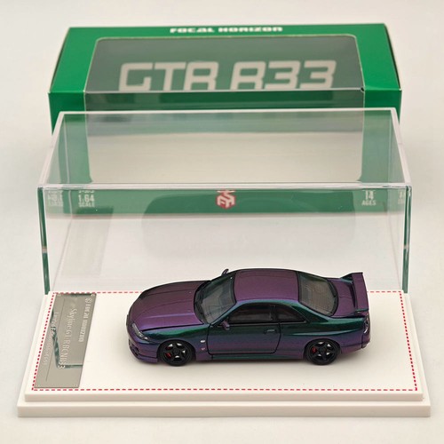 FH 1/64 Skyline GTR R33 BCNR33 Racing Sport Magic Purple Diecast Models Car Toy - Picture 5 of 7