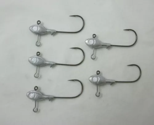 5 - 1/4 oz. - Underspin Jig Heads  *UNPAINTED*