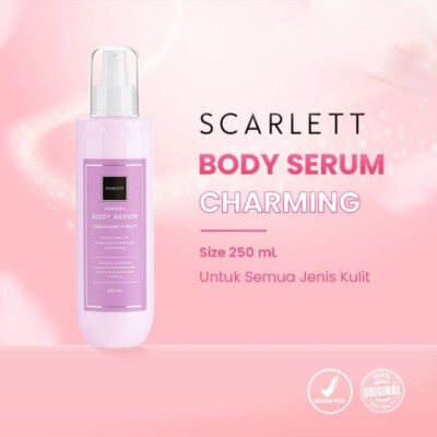 SCARLETT Whitening Charming Shea Brighteni Nourish Body Serum Niacinamide 250ml
