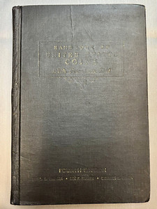 1945 4TH EDITION BLUE BOOK HANDBOOK OF UNITED STATES COINS - RARE BLACK COVER!