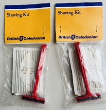 British Caledonian Airlines Amenity - Shaving Kit - set of 2