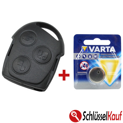 3 Tasten Autoschlüssel +BATTERIE passend für FORD Fiesta Focus Fusion Ka Mondeo