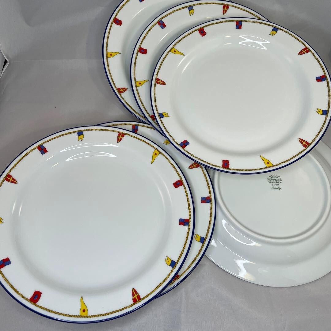 リチャードジノリ ベッキオホワイト プレート6枚セット 皿 19cm