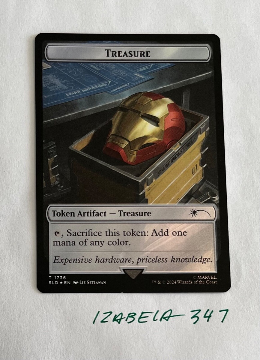 MTG Treasure RAINBOW FOIL Secret Lair x MARVEL #1736 NM/M Token | eBay