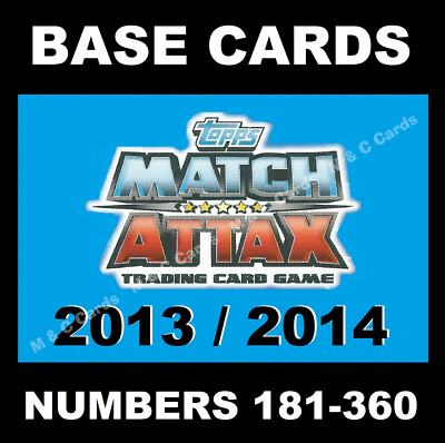 Match Attax 2013/14 13/14 Premier League Base Cards 2013 / 2014 Topps 181-360