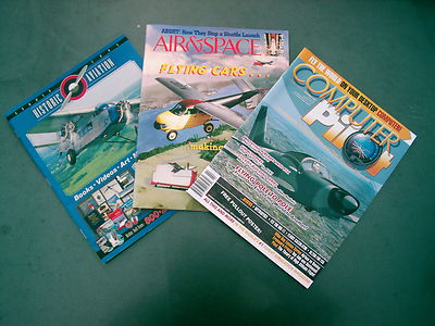 LOT OF 3 MAGAZINES COMPUTER PILOT , AIR & SPACE AND HISTORIC AVIATION ...