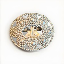 Antique Steel-cut Belt / Shoe Buckle Embellishment FRANCE 2.5  Victorian