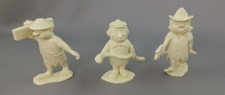 Marx Flintstones Workers Vintage 1960s Prehistoric PlaySet Figures Lot of 3
