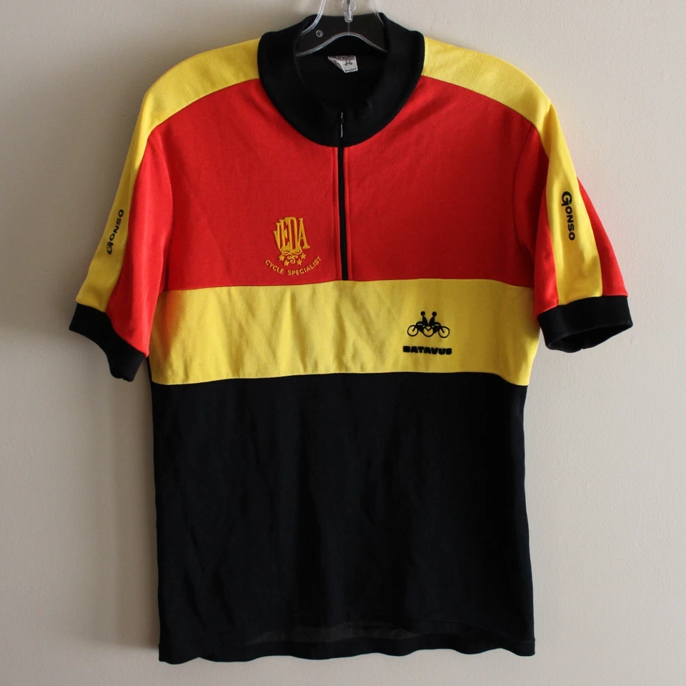 Camiseta de ciclismo vintage B. Veenendaal Tweeweilers Ede Gonso Bélgica Batavus JEDA? Foto 3 de 4
