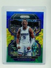 2021 Panini Prizm Basketball Choice Blue Yellow and Green De'Aaron Fox #148