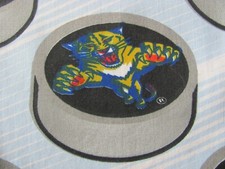 VINTAGE NHL FLORIDA PANTHERS HOCKEY PUCK FABRIC PC- CUSTOMIZE ITEM OR MAKE PATCH