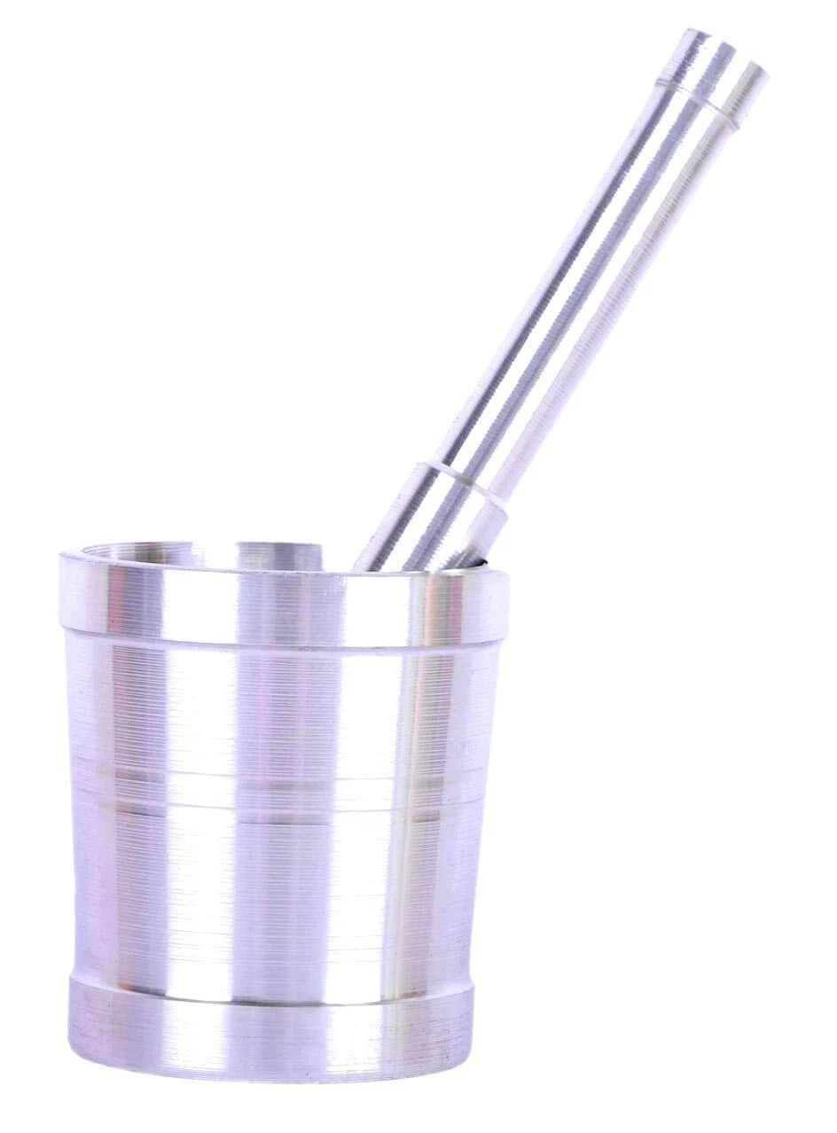Aluminium Stainless Khal Dasta/Batta Mortar and Pestle All Homes as for Kitchen