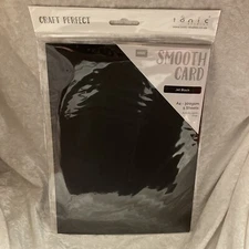 Craft Perfect Smooth Cardstock A4 5/Pkg-Jet Black
