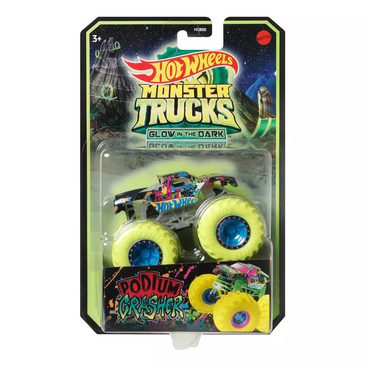 Hot Wheels Monster Trucks Glow In the Dark 1:64 Scale Trucks