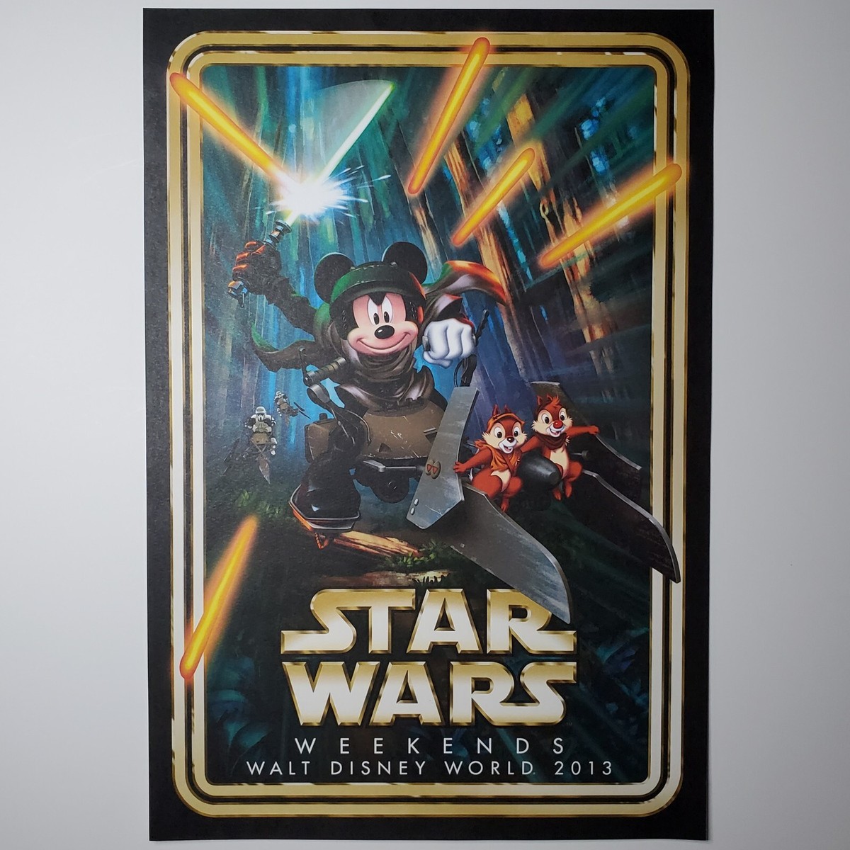 Star Wars Weekends Poster Authentic Disney MGM Studios Mickey
