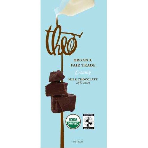 THEO Organic Fair Trade Chocolate Bar Milk 45 for sale online eBay