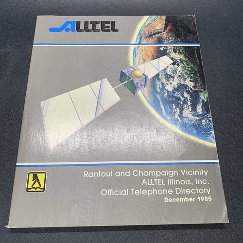 Vintage 1985 Rantoul Illinois Telephone Directory Phone Book Area Code Vintage 1985 rantoul illinois telephone directory phone book area code