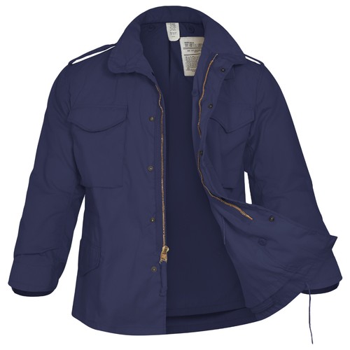 US M65 Jacket Original Army Vintage Surplus Combat Military Field Coat Navy Blue - Picture 7 of 9