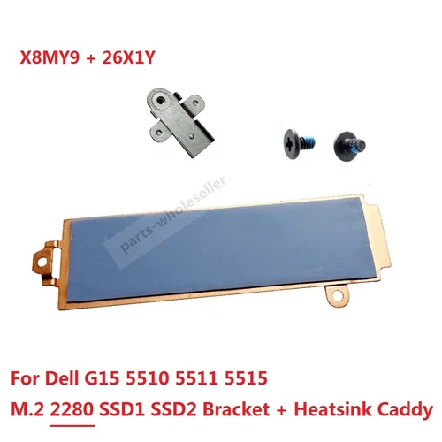 2nd M.2 SSD 2230 2280 Bracket Heatsink Caddy Shield for Dell G15 5510 5511 5515