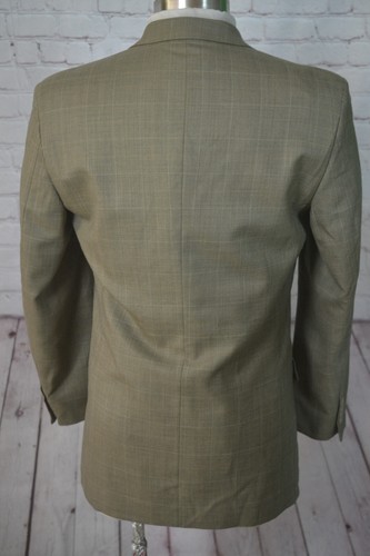LINEA UOMO Mens Brown Check Wool Classic 2 Piece Suit 40L Jacket 32x30 Pant - Picture 5 of 13