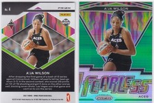 2021 Panini WNBA Prizm Green #4  A’ja Wilson Fearless🏀 ACES